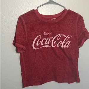 coca cola t shirt crop top